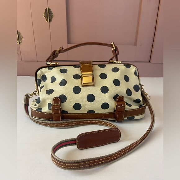 Anthropologie Holding Horses Spotted Leather Satchel Doctors Handbag - Picture 1 of 7
